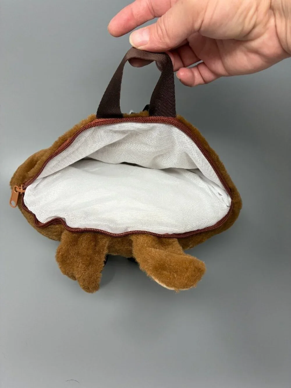 Labubu Inspired Monster Plush Backpack Fuzzy Character Kids Adjustable Straps